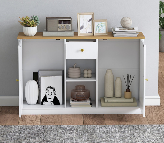 Úložná kuchyňská skříňka, 120 x 35 x 75,2 cm | bílá č.5