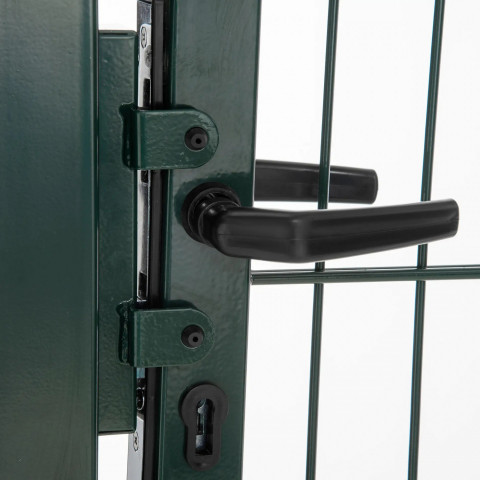 Ocelová zahradní branka, 97 x 150 cm | zelená č.5