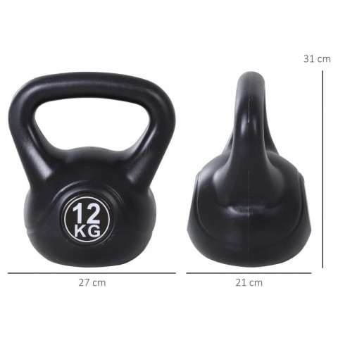 Činka kettlebell 12 kg | černá č.3