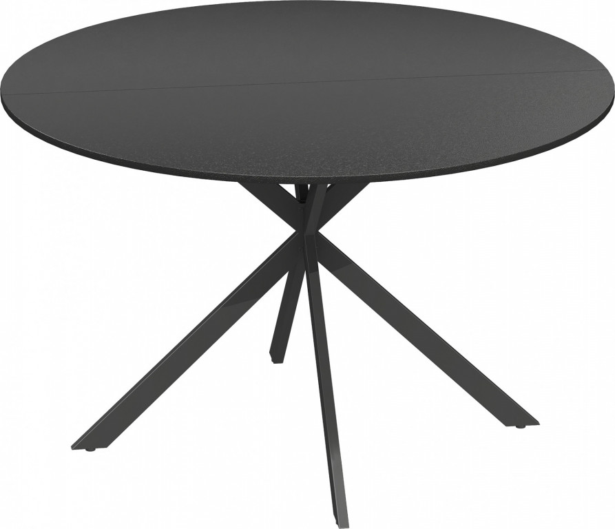 Kulatý jídelní stůl pro 4 osoby Ø120 cm | černý