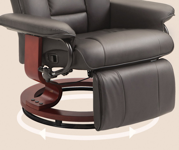 Polohovatelné otočné TV křeslo | hnědé č.5