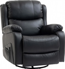 Manuálně nastavitelné masážní křeslo | černé č.1