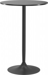Vysoký bistro stůl Ø70 x 102 cm kulatý | černý č.1