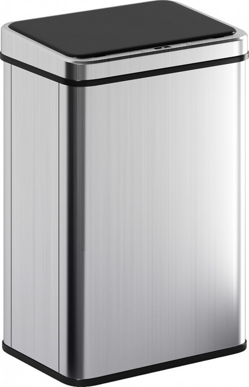 Senzorový odpadkový koš 40 l nerezový | stříbrný