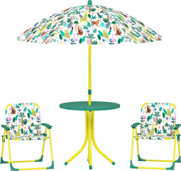 Dětská sedací souprava se slunečníkem | zelená č.1