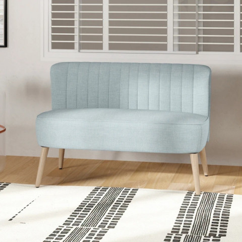 Látková pohovka 117 x 56,5 x 77 cm | světle zelená č.2