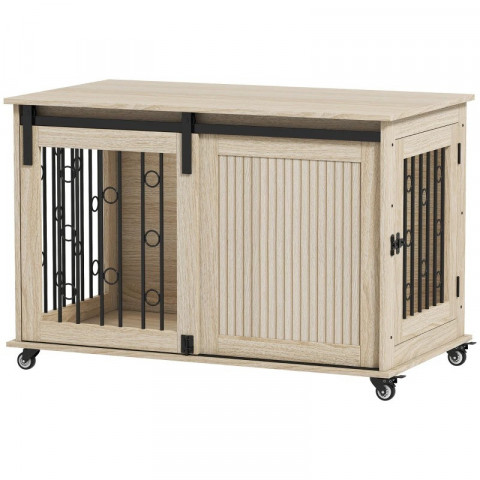 Pojízdná klec pro psy | dub č.2
