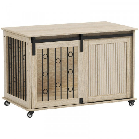 Pojízdná klec pro psy | dub č.5