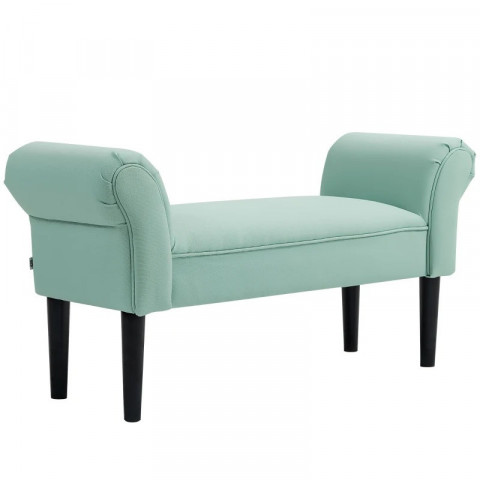 Čalouněná lavice k posteli 102 x 36 x 51 cm | zelená č.2