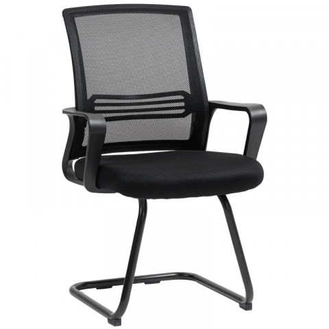 Ergonomická židle se síťovinou a kovovou konstrukcí | černá č.2