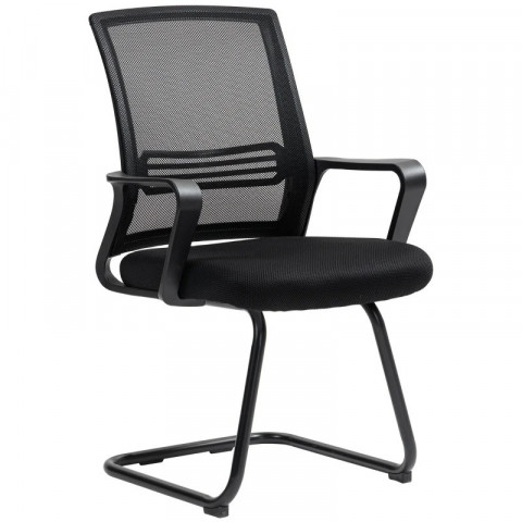 Ergonomická židle se síťovinou a kovovou konstrukcí | černá č.6