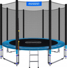 Zahradní trampolína Ø 427 cm s bezpečnostní sítí | modrá č.1
