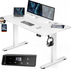 Výškově nastavitelný stůl 160x75x72 | bílý č.1