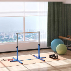 Gymnastická výškově nastavitelná tyč | modrá č.1