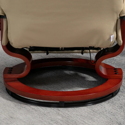 Otočné polohovací křeslo | krémové č.5