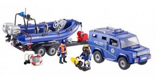 Playmobil 9396 Policajné vozidlo s motorovým člnom č.2