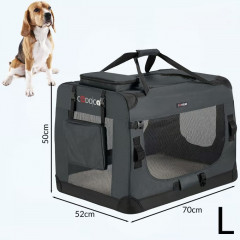 Přepravní box pro psy L 70x52x50cm | modrá č.2