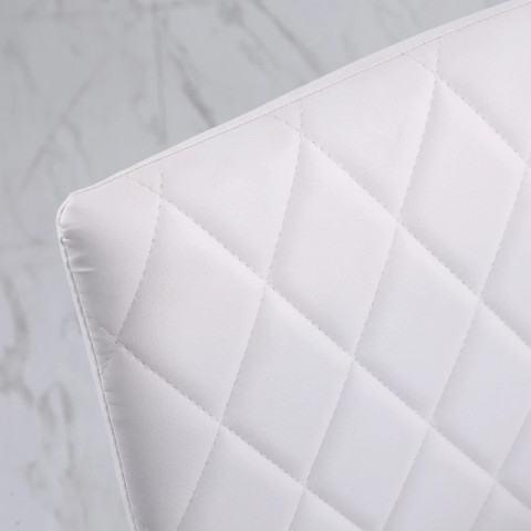 Sada 4 kuchyňských židlí | bílé č.6