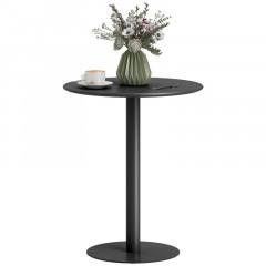 Kulatý kuchyňský stůl pro 2 osoby, průměr 60 cm | černý č.2