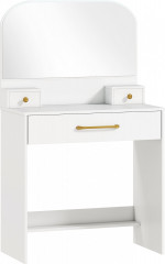 Toaletní stolek s obloukovým zrcadlem | bílý č.1