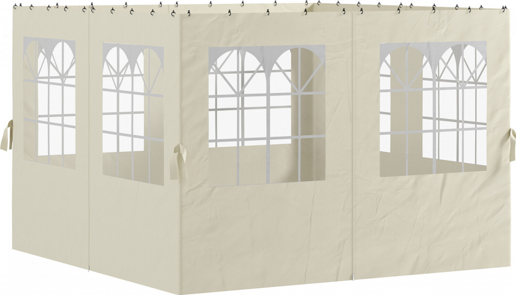 4 boční stěny pro altán 3 x 3 m| krémově bílé