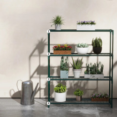 Stojan na květiny 89 x 28 x 107 cm | tmavě zelený č.1