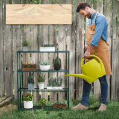 Stojan na květiny 89 x 28 x 107 cm | tmavě zelený č.3