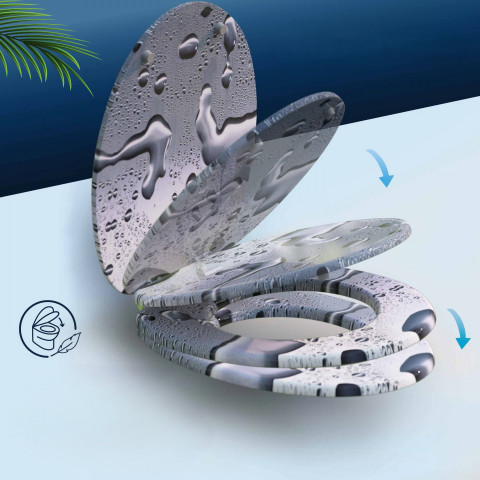 WC sedátko Waterdrops s tlumeným dovíráním č.3