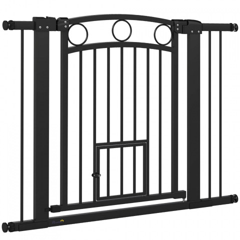 Bezpečnostní uzamykatelná branka do dveří | černá č.2