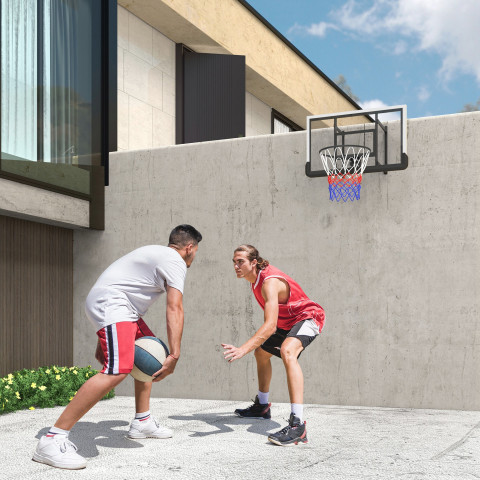 Basketbalový koš s deskou, průměr 45 cm | černý č.2