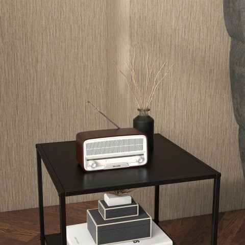 Odkládací stolek s policí 40 x 40 x 45 cm | černý č.4