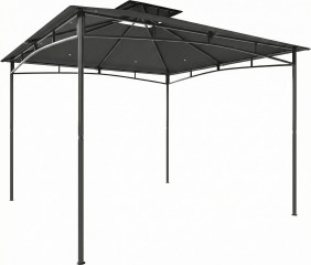 Voděodolný stabilní zimní zahradní altán 3 x 3 m | tmavě šedý