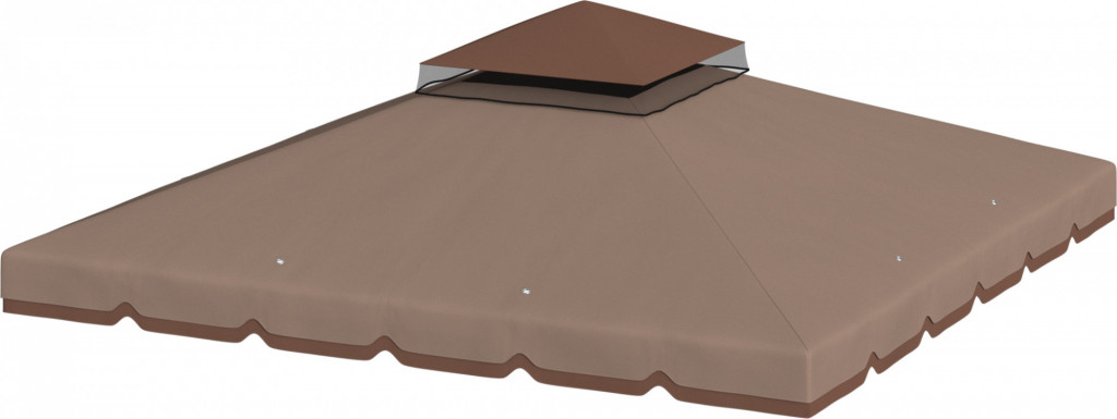 Náhradní vodoodpudivá střecha altánu 3 x 3 m | khaki