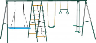 Dětská houpačka 5 v 1 s kovovým rámem | vícebarevná č.1