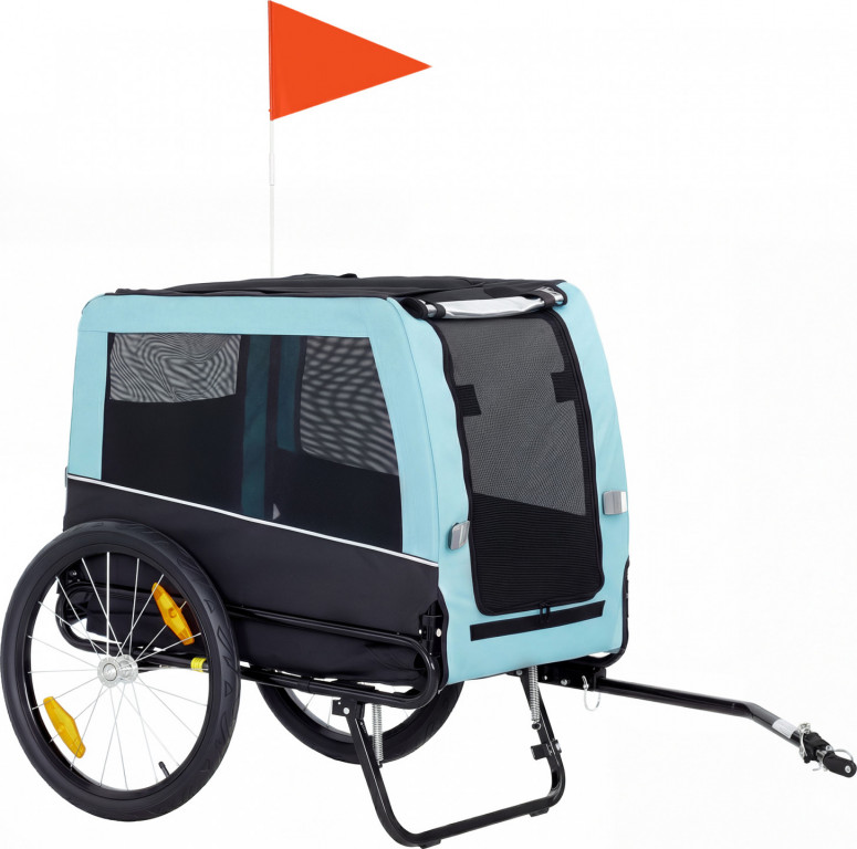 Přívěs na kolo pro psy do 20 kg | světle modrý