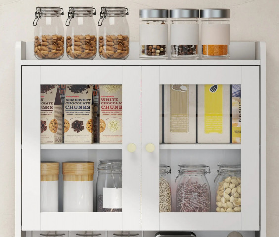 Kuchyňská skříňka s pracovní deskou 68 x 38 x 170 cm | bílá č.4