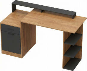 Kancelářský stůl se zásuvkami | dub č.1