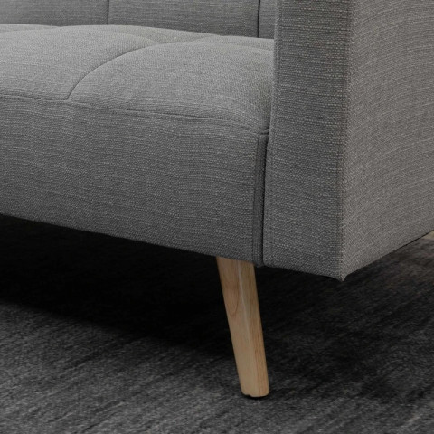 Rozkládací pohovka 2v1 205 x 88 cm | šedá č.6