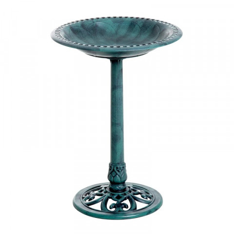 Ptačí pítko ve vintage stylu | zelené č.2