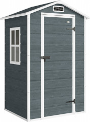 Plastový zahradní domek 1,28 x 1,04 m | šedý č.1