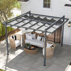 Hliníková pergola 3,5 x 3 m | šedá č.2