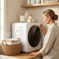 Mini sušička prádla 4 kg s 5 programy do 60 ℃ | bílá č.1