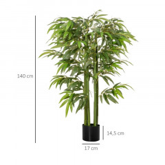 Umělá rostlina - bambus 140cm | zelená č.2