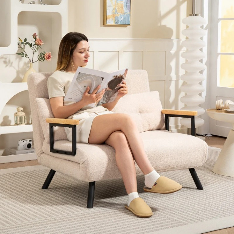 Rozkládací pohovka 4 v 1 | béžová