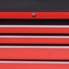 Dílenský vozík se 7 zásuvkami | červený č.3