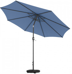 Sklápěcí balkonový slunečník s kličkou, průměr 300 cm | modrý č.1