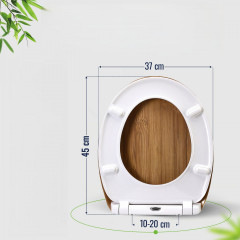 WC sedátko s tlumeným dovíráním | bambus č.3