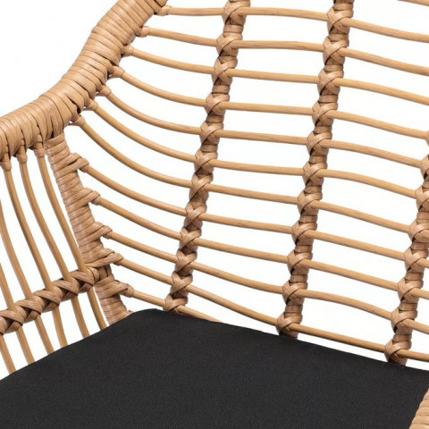 Proutěné židle Bali z polyratanu sada 2 ks | přírodní č.5