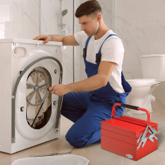 Kufřík na nářadí 45x20x34,5 cm | červená č.1