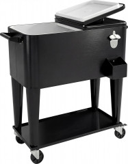 Chladicí vozík 76 l s policí | černý č.1